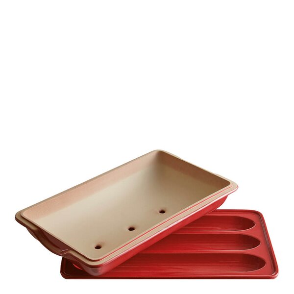 Emile Henry Ildfast baguetteform 40x23 cm Grand Cru