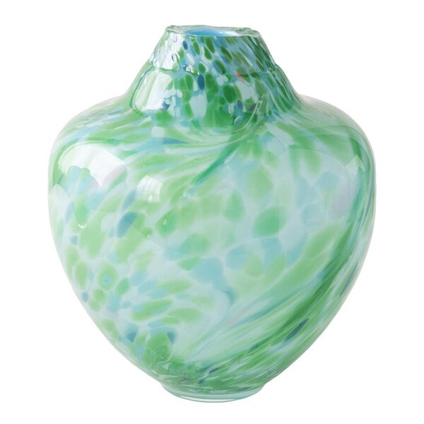 Magnor - Unik skulptur kunstglass M 24 cm grønn multi