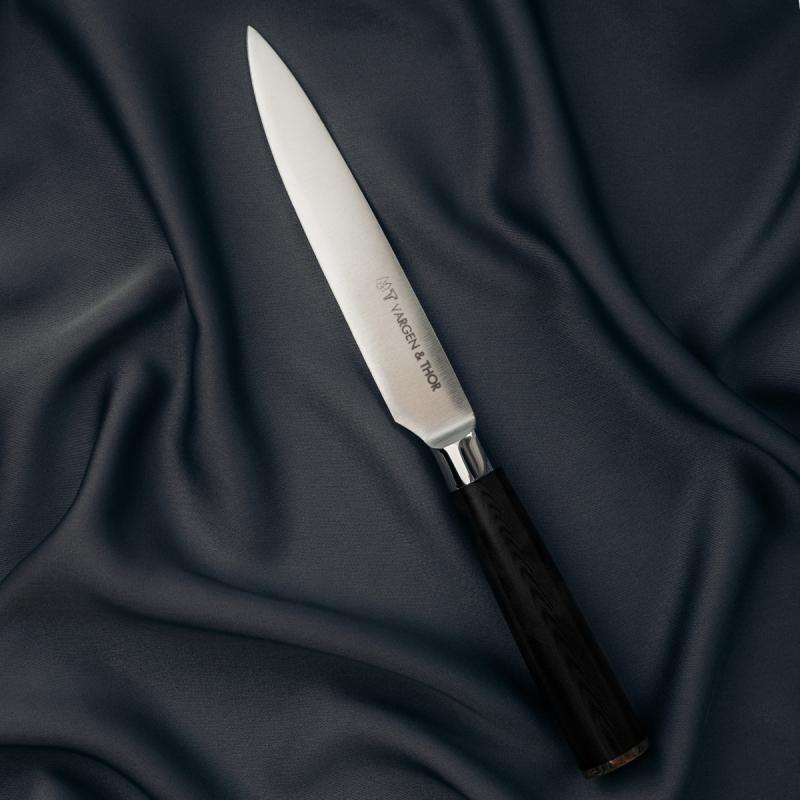 Vargen & Thor Vargavinter Roy mini grønnsakskniv 12,7 cm svart