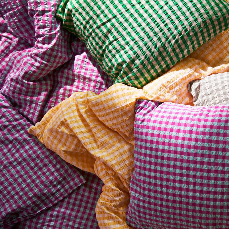 Juna Bæk&Bølge sengetøy 140x200 cm fuchsia/mint