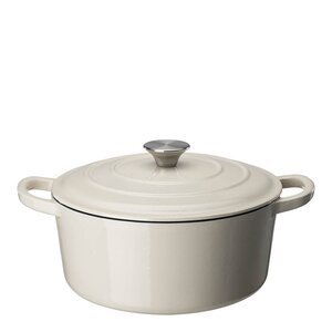 Sabor Basic støpejernsgryte 4,2L krem