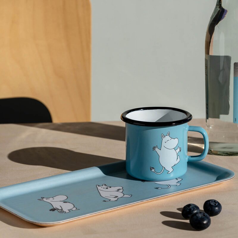 Muurla Mummi brett 13x27 cm Mummitrollet blå