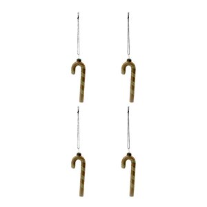 House Doctor Stik julepynt 4 stk gull