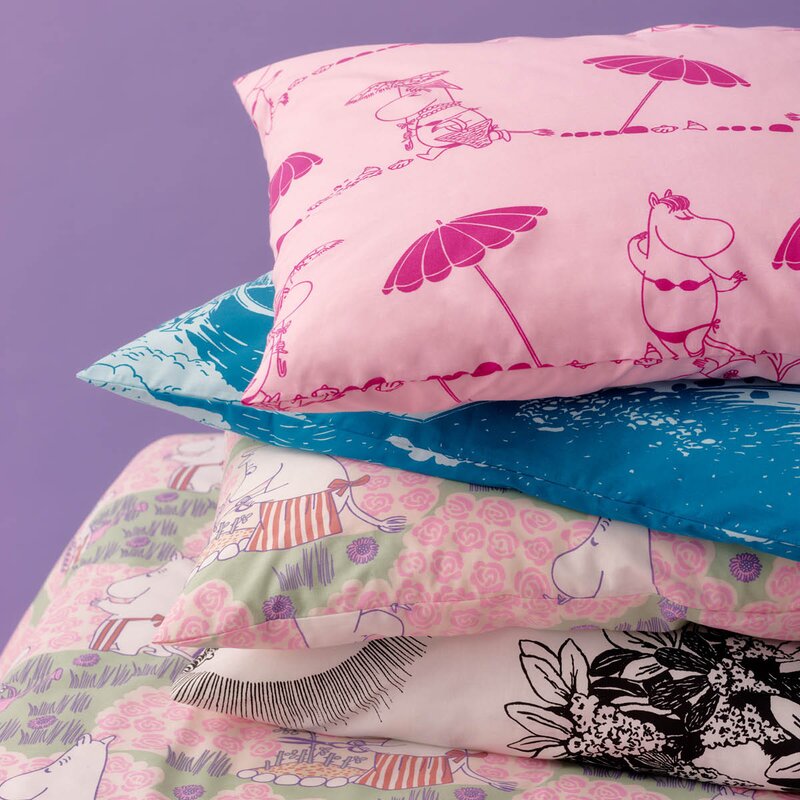 MoominArabia Mummi putetrekk 50x70 cm rosehage