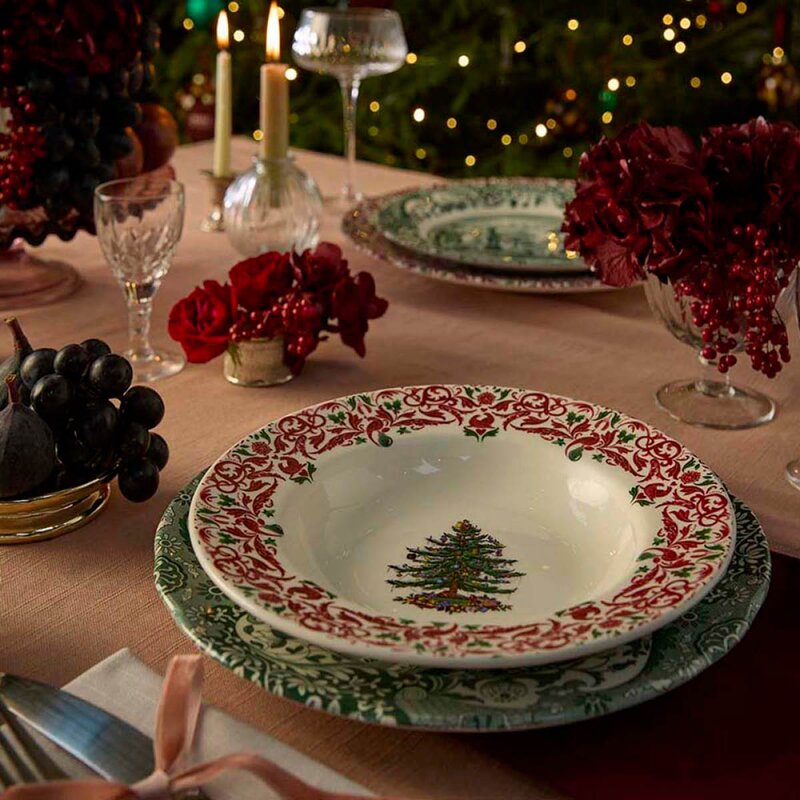 Spode Christmas Tree Yuletide dyp tallerken 23 cm