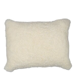 Natures collection A/S Pute new zealand saueskinn kort ull 35x45 cm white