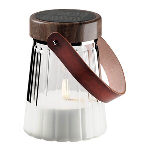 DeluxeHomeart LED glass lanterne 12 x 13 cm solcelledrevet