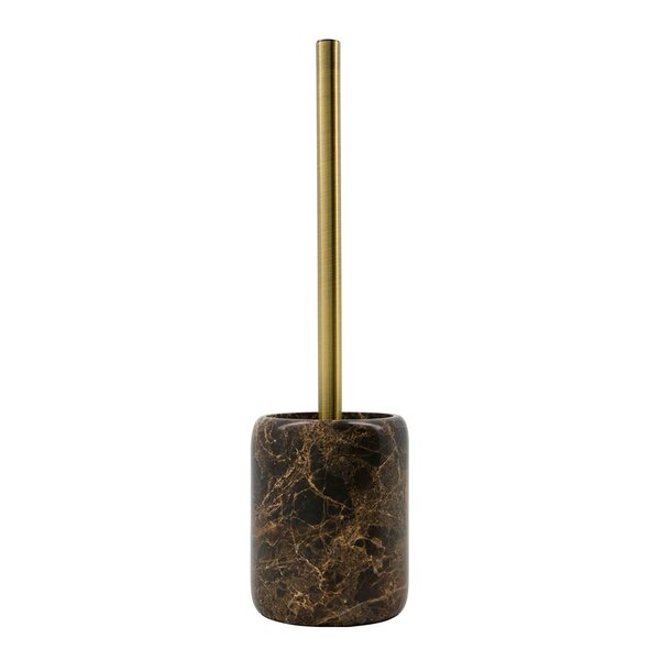 House Doctor Able toalettbørste 36x10 cm brun marmor/messing