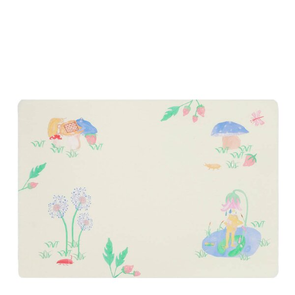 Kähler - Hammershøi Kids bordbrikke 43x30 cm hvit m/dekor