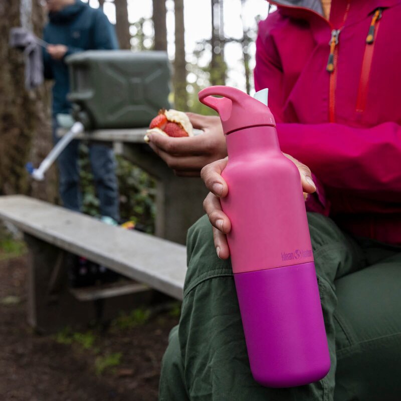 Klean Kanteen Rise vakumflaske 0,47L med sportslokk Pink Lemonade Kaleidoscope