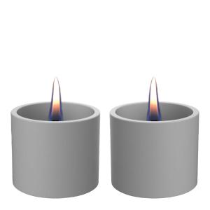 Tenderflame Breeze lykt 8 cm 2 stk grå