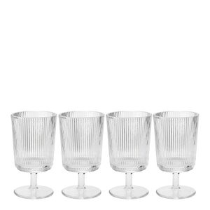 Stelton Pilastro vinglass 18 cl 4 stk klar