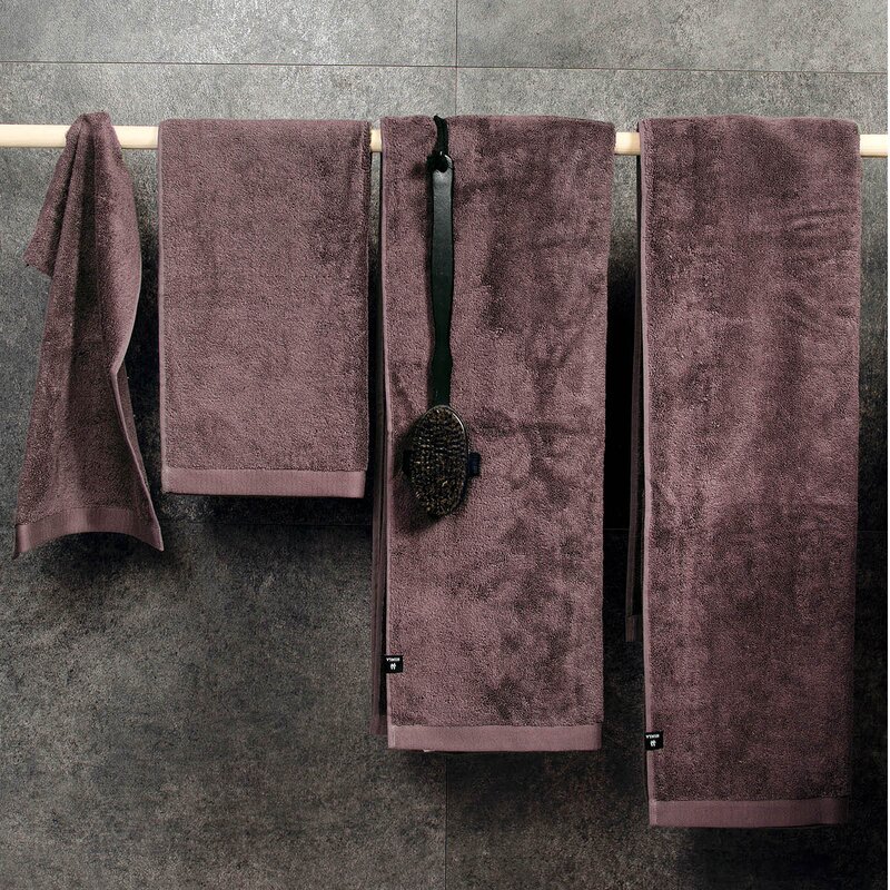 Himla Maxime håndkle frotté 100x150 cm maroon