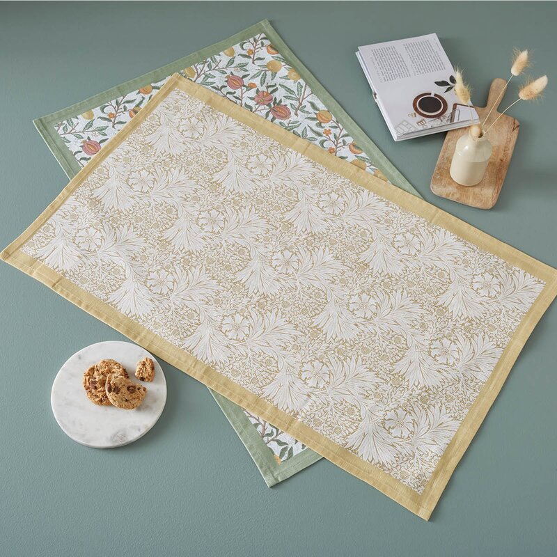 Spode Morris & Co kjøkkenhåndkle Fruits & Marigold 2 stk 45x74 cm