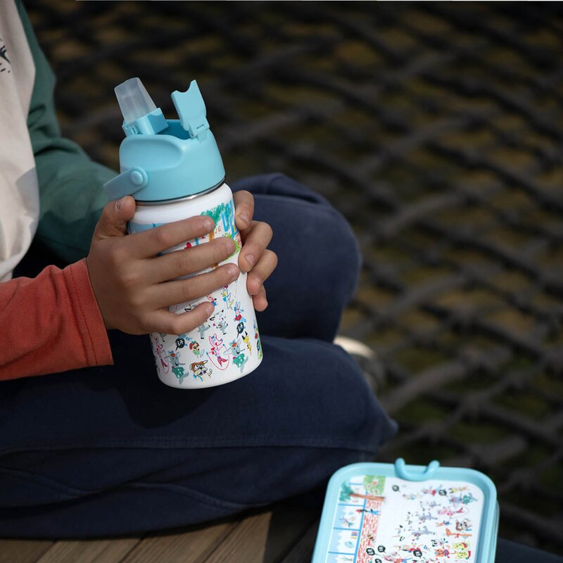 Modern House Bukkene Bruse drikkeflaske 0,4L back to school blå