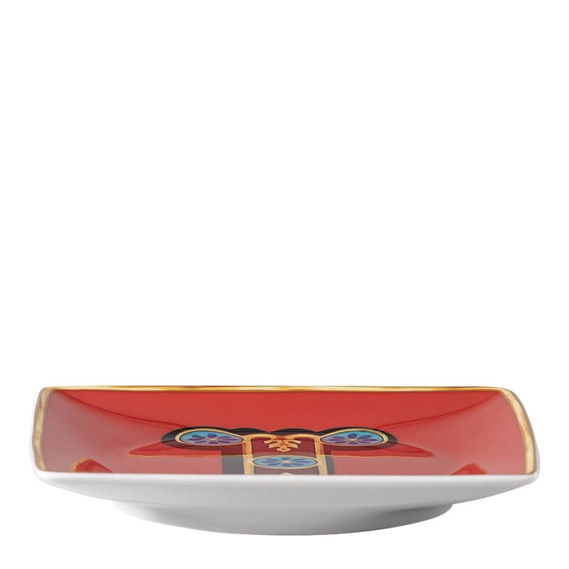 Versace Alphabet skål 12 cm kvadratisk I