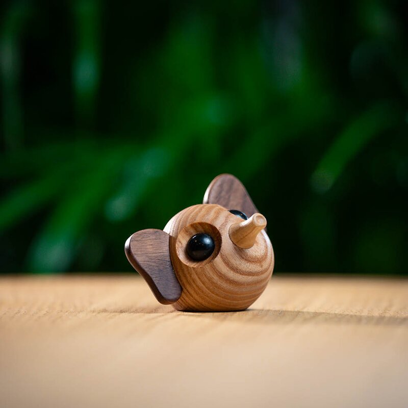 FableWood Louis elefant trefigur 5 cm valnøtt/ask
