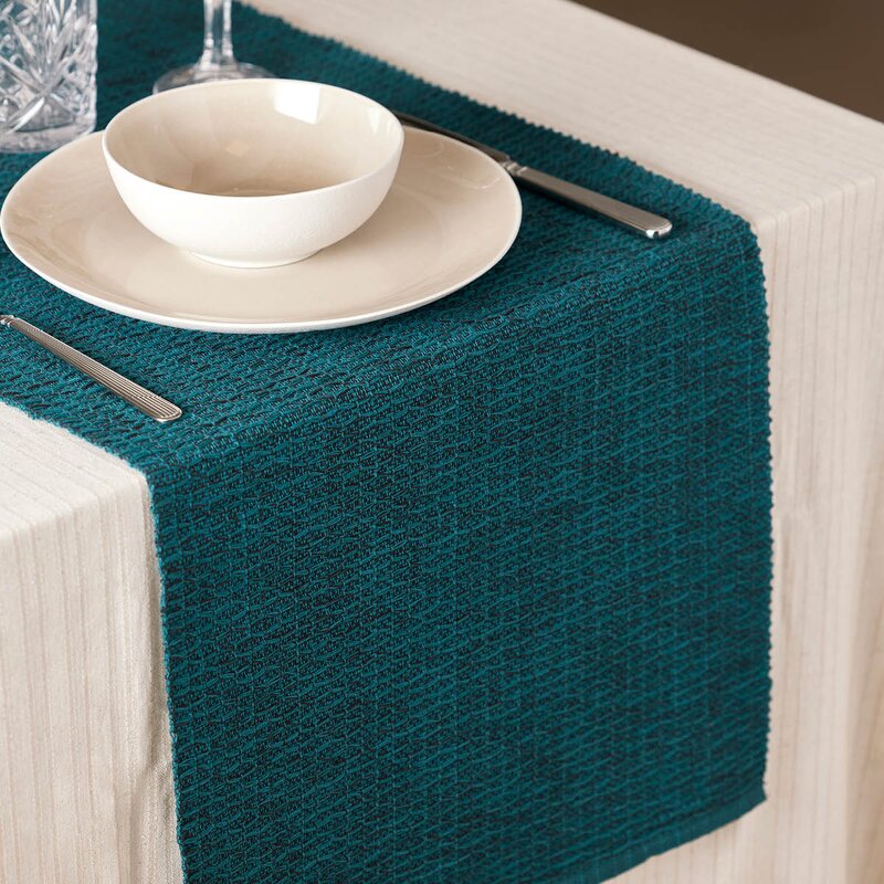 Holmen Sara løper 40x140 cm blå/svart