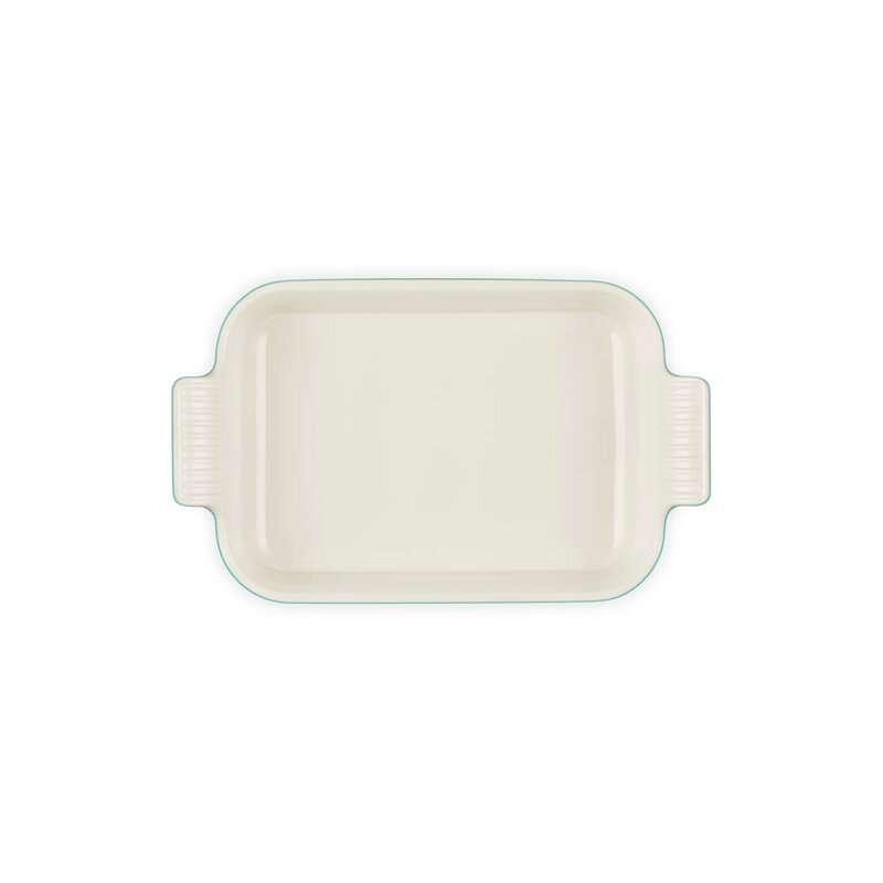 Le Creuset Heritage rektangulært ildfast form 26x19 cm Bleu Riviera