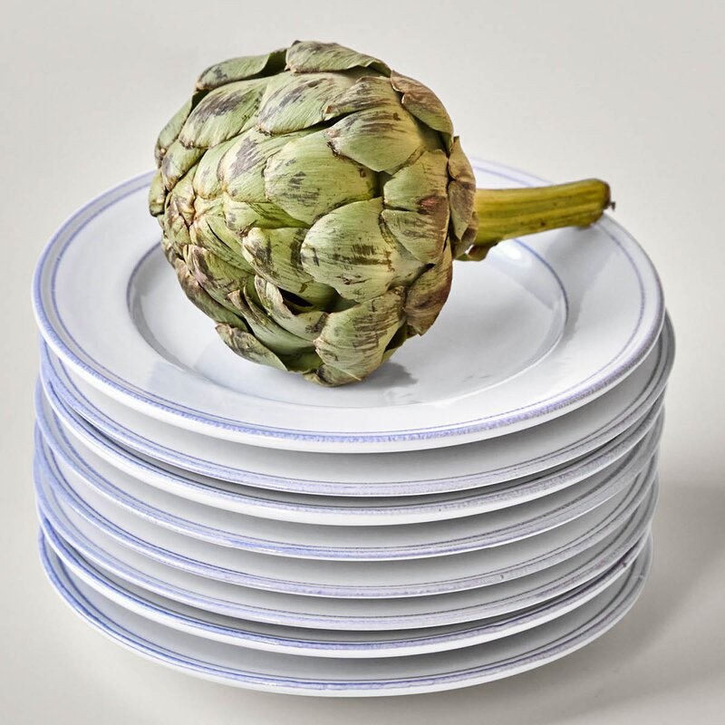 Nicolas Vahé Bistro lunsjtallerken 21 cm 2 stk blå/hvit