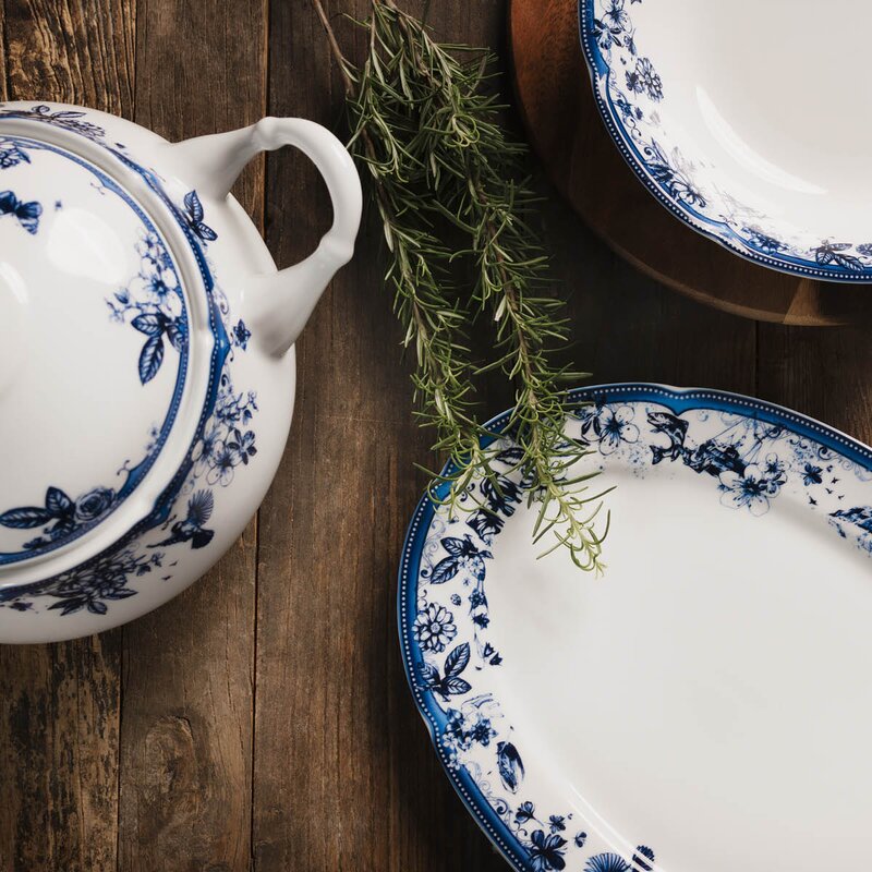 Magnor Fjord skål 25 cm blå