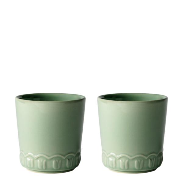 PotteryJo – Tulipa kopp 20 cl 2 stk verona green