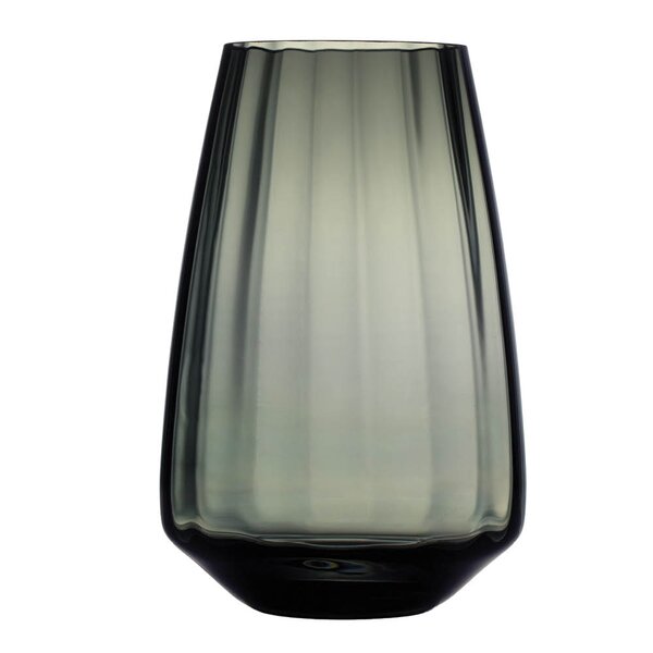 Magnor Optique vase 17 cm koksgrå
