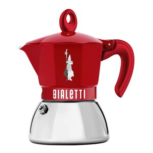 Bialetti Exclusive espressokanne 4 kopper 15 cl induksjon rød