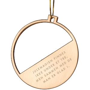 Pictureit Julepynt m/fotoramme Julemagi 7x0,5 cm 14K gull