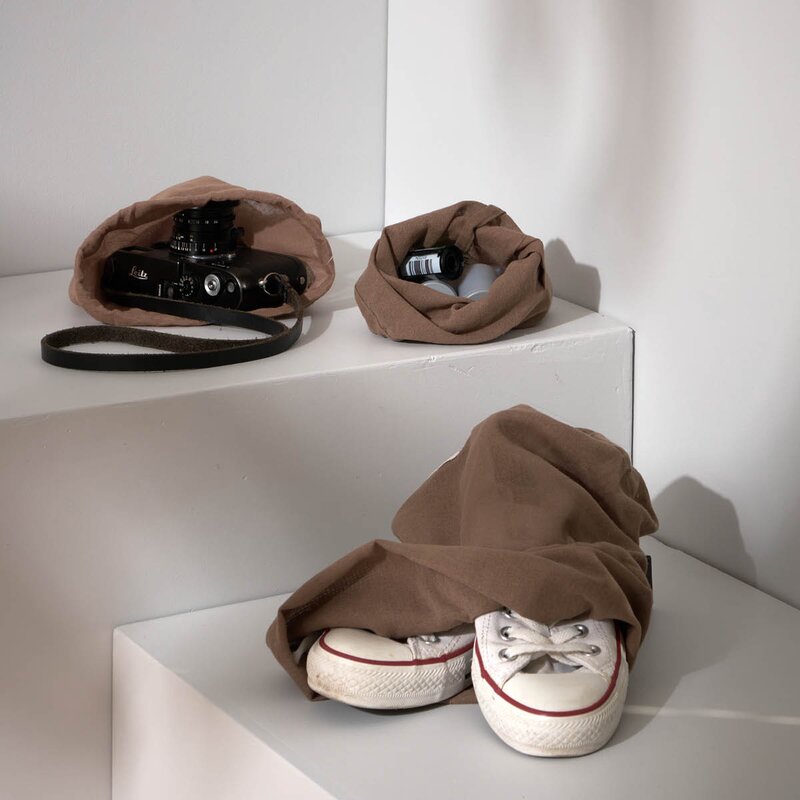 The Organic Company Stoffpose gjenbrukbar 3 stk clay