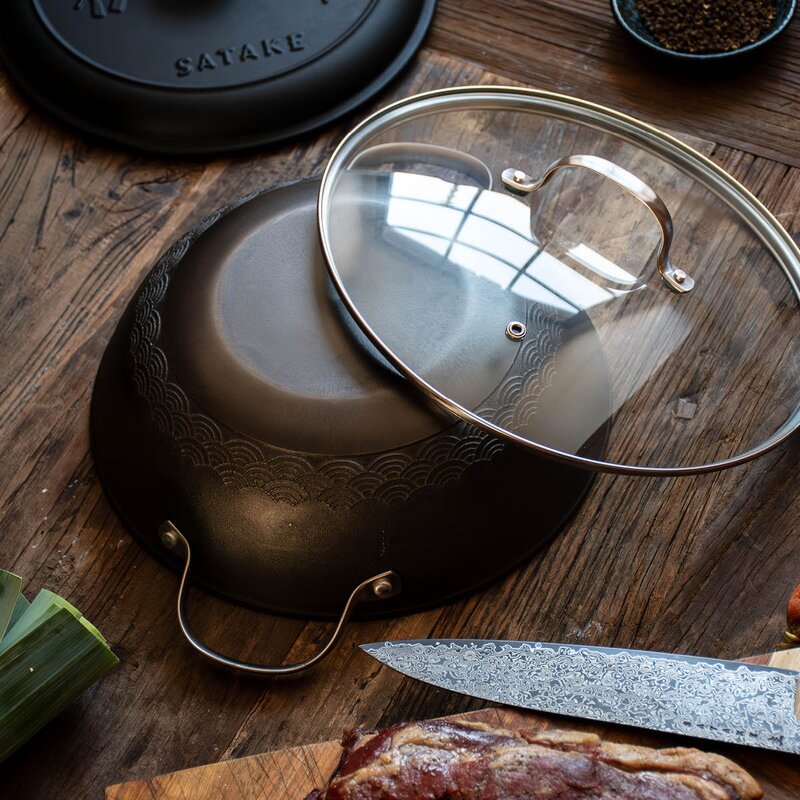 Satake Pure Pan traktørpanne 28 cm støpejern nitrering