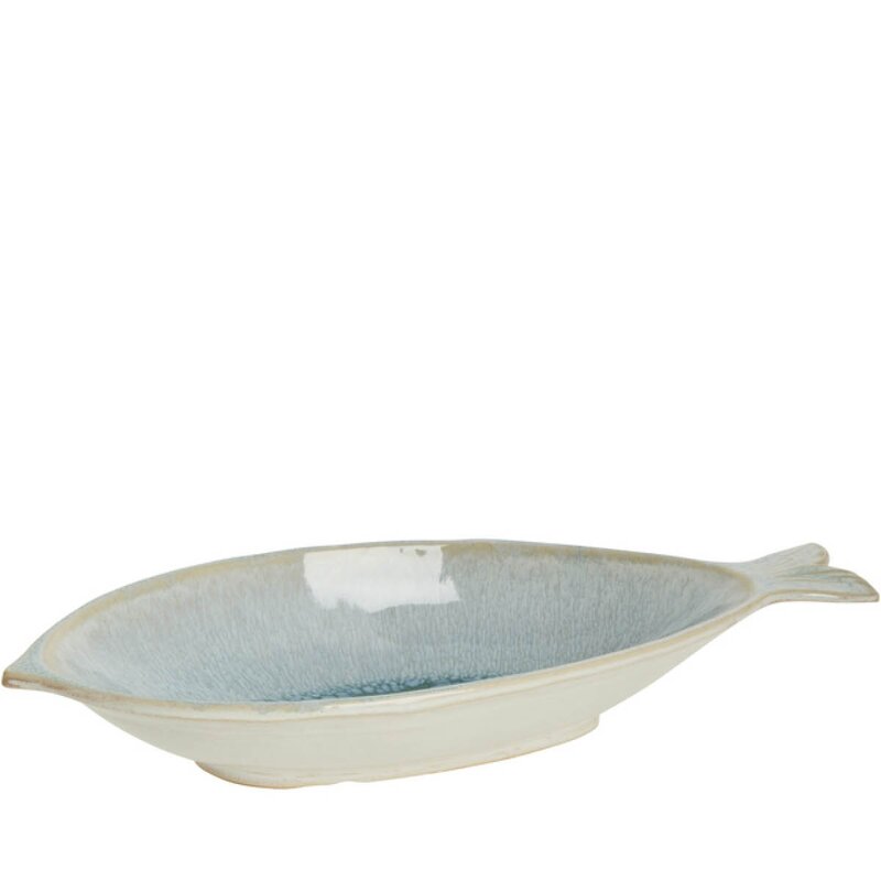 Lene Bjerre Marinelle serveringsfat fisk 28 cm blå