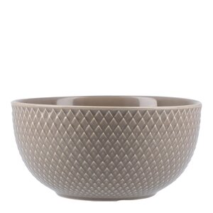 Lyngby Porcelæn Rhombe Earth skål 13 cm clay