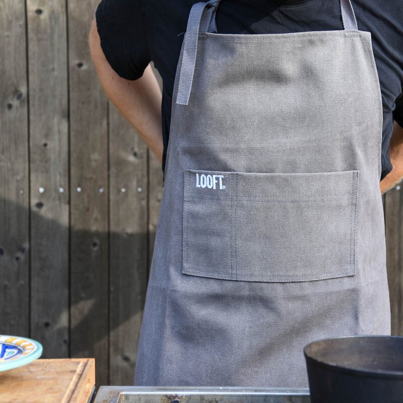 Looft Forkle bomullscanvas 90x80 cm grå