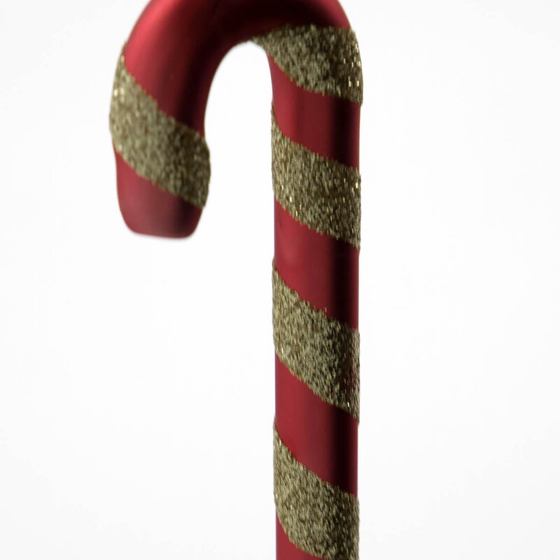 House Doctor Stick julepynt 4 stk dempet rød