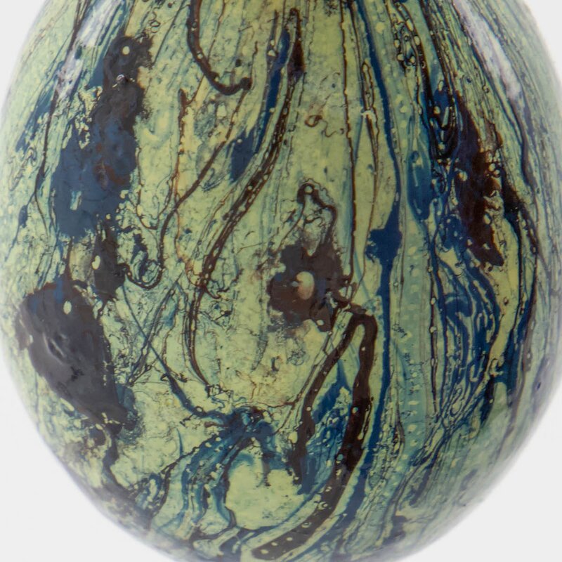 House Doctor Marble påskeegg i tre 6 stk blå