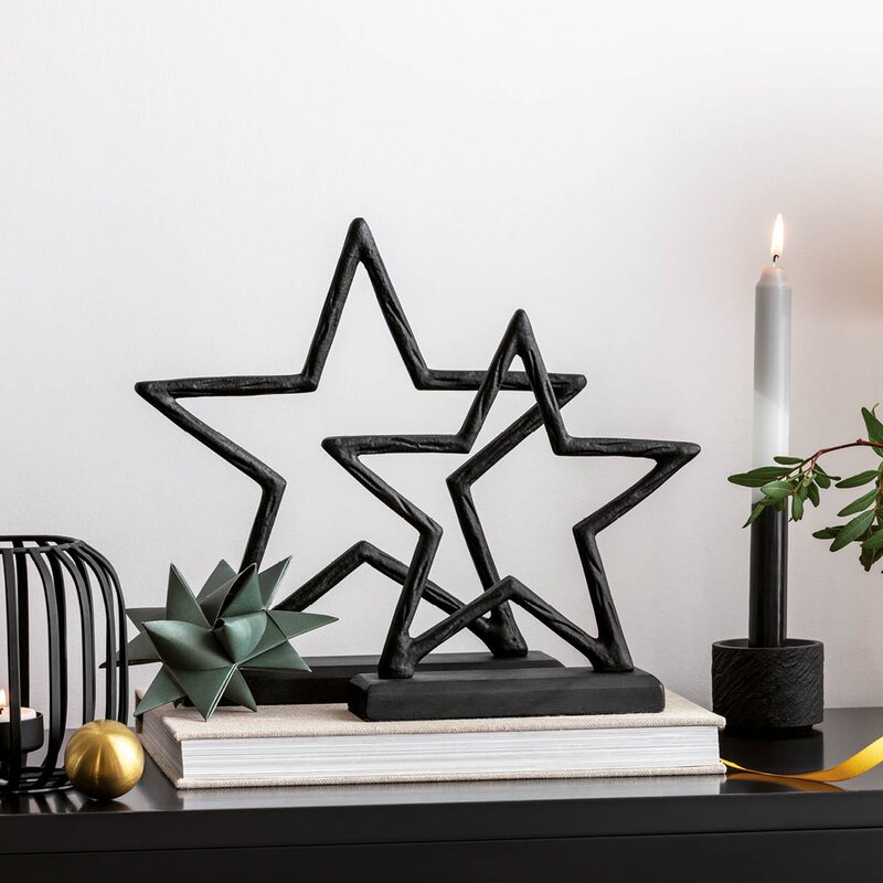 Villeroy & Boch Christmas Chic stjerne 27x26x65 cm svart