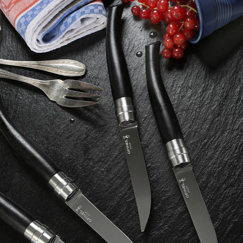 Opinel Table Bois bestikksett 4 deler Table Chic ibenholt