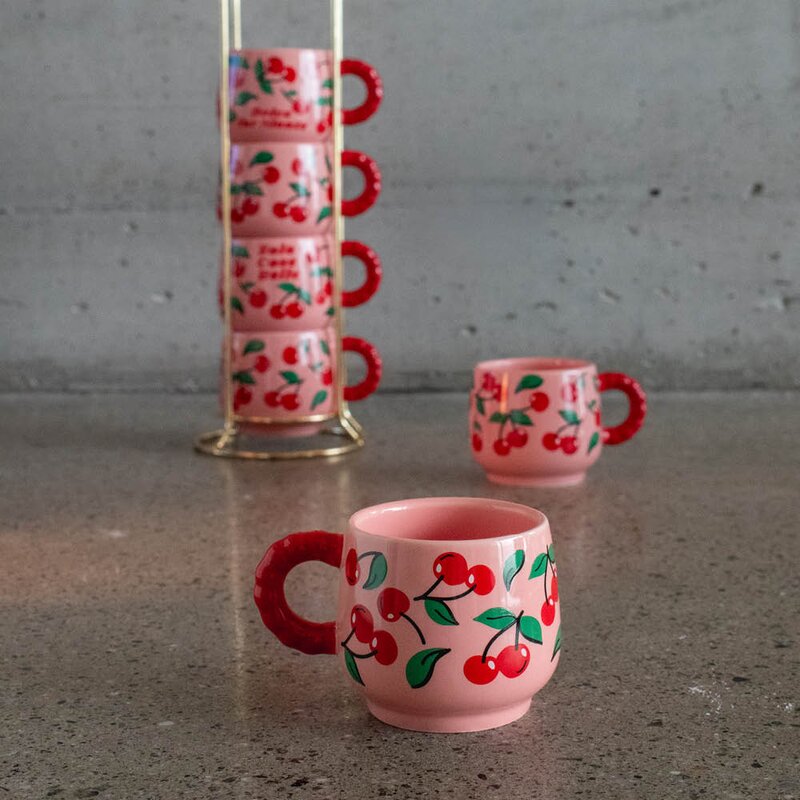 Bialetti Mercato Della Frutta espressokopp 6,5 cl 6 stk rosa