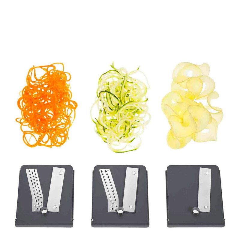 Lurch Spiralizer med 3 kniver: 2mm, 3mm og spiraler