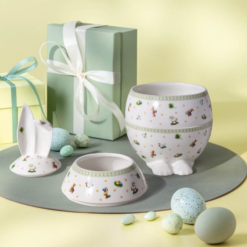 Villeroy & Boch Easter Delight dekorasjonsegg 30 cm hvit/grønn