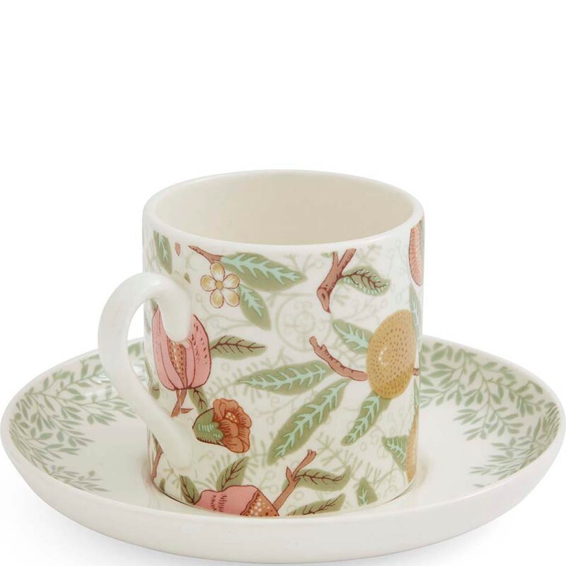 Spode Morris & Co espressokopp med skål 4 stk