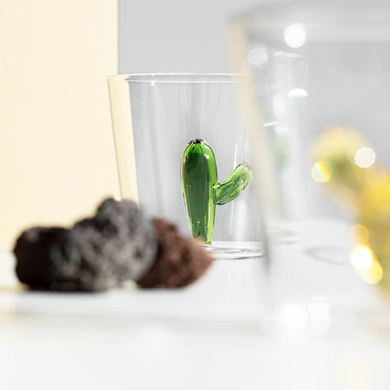 Ichendorf Milano Desert Plants vannglass 30 cl kaktus grønn