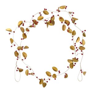 House Doctor Leafi girlander 183 cm messing