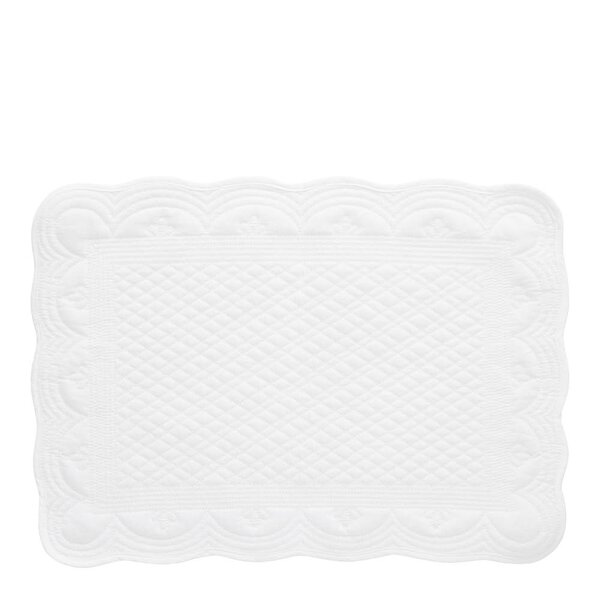 Lene Bjerre Estrid dekkebrikke 50x35 cm hvit