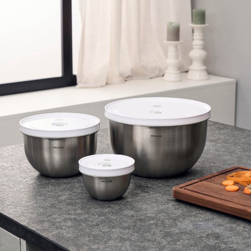 Zwilling Fresh & Save skålsett 3 deler rustfritt stål