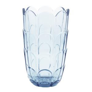 Holmegaard Lily vase 19 cm blue iris