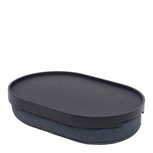 Bosign CurveLine knebrett anti-slip 39x26 cm svart/grå