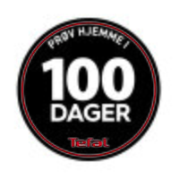 Merkelapp med teksten Prøv hjemme i 100 dager