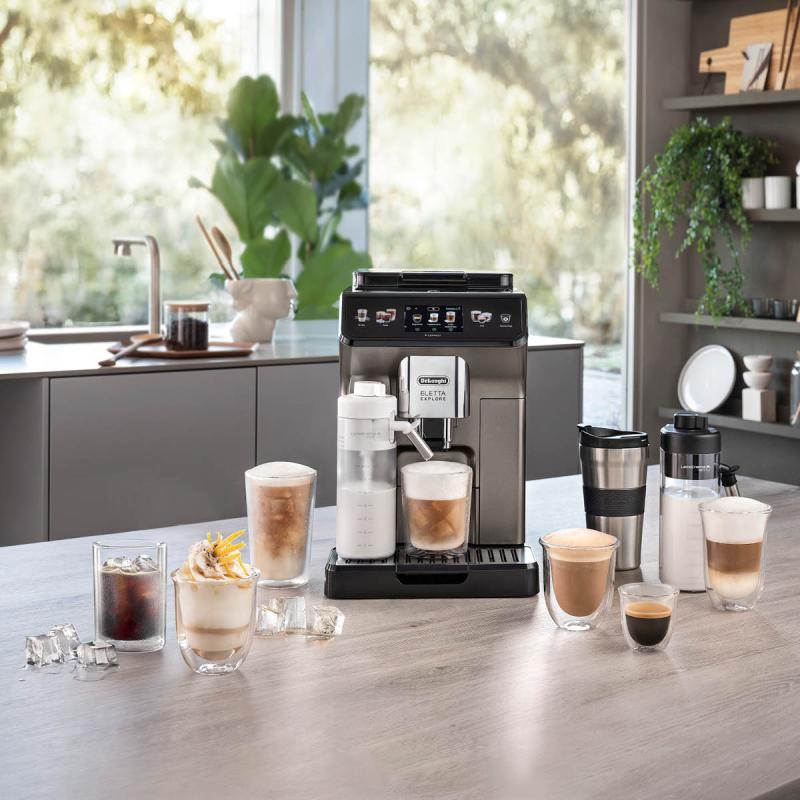 De-Longhi Eletta Explore automatisk kaffemaskin titanium